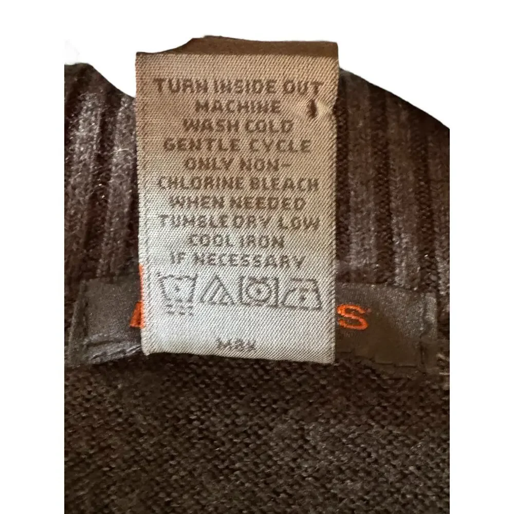 Dockers Men’s XL Quarter Zip Sweater Knit Pullover Mock Neck Long Sleeve Brown - Picture 8 of 8